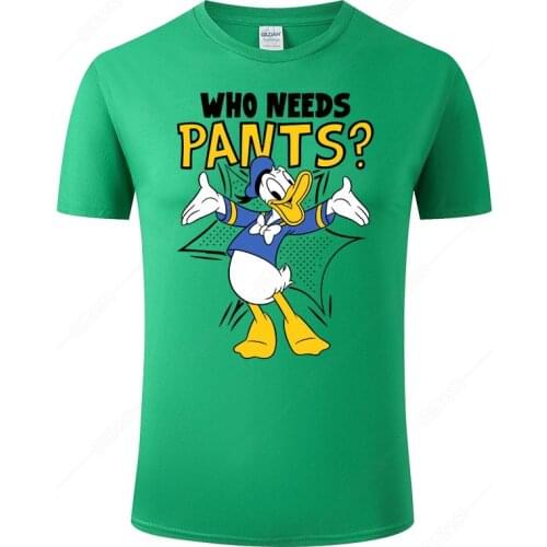 Disney Donald Duck Printed Mens and Womens Summer Casual Top Short Sleeve Cool Clothing T-shirt Casual Trend Short Sleeve