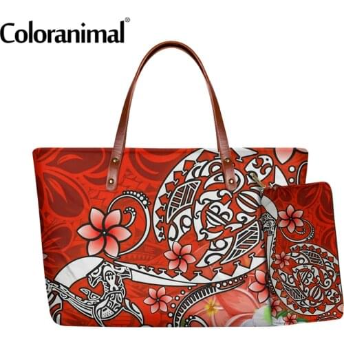 Coloranimal Lovely Fox Cartoon Pattern Women Big Handbags&Wallets Storage Ladies Crossbody Bags Female Shoulder Bags Sac a main