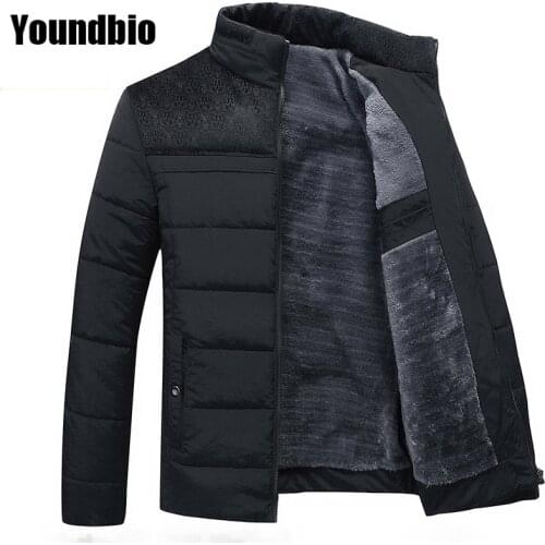 2021 Men Jacket Casual Solid Color Fashion Slim Plus Velvet Jacket Mens Coat M-4Xl Warm and Windproof High-Quality Jacket Men