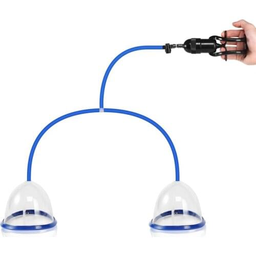 Breast Enhancer Pump Enlargement Nipple Massage Clitoris Stimulator Sex Toys Women Licking Nipples Suction Handle Vacuum Pumps