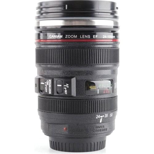 New Creative Camera Lens Coffee Tea Cups Mug Sport Silicone 400ML Travel Water Cups And Mugs Outdoor Products Accessories