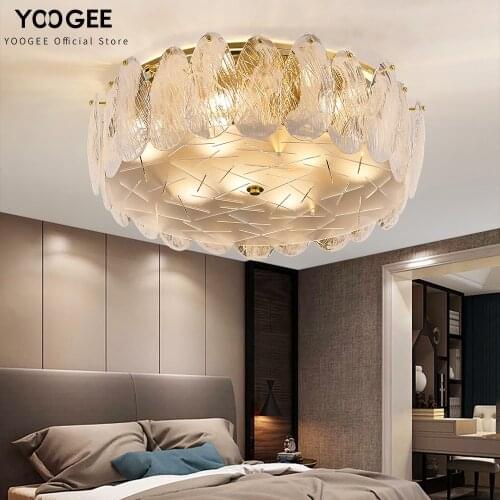 New Modern Design Ceiling Light Gold Plating Smoky Grey/White Glass Lamp Kitchen Island Home Decoration Indoor Fixtures