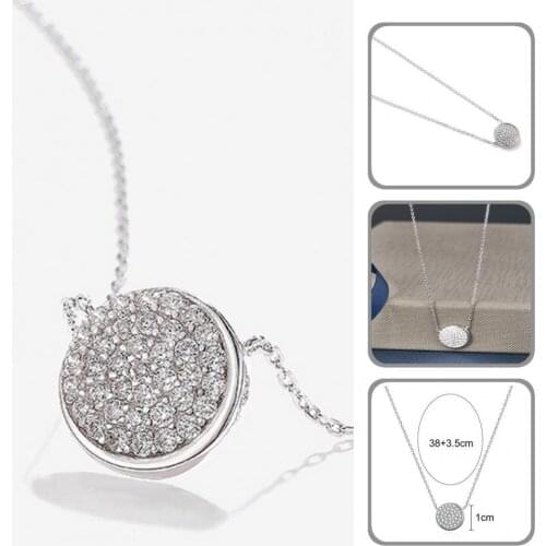 Glossy Surface Not Easy Fade Electroplating Round Collarbone Necklace for Gifts