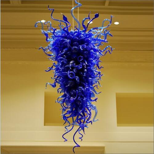 Zhongshan Manufacturer Blown Murano Glass Chandeliers Handmade Blown Glass Big Chandelier for Livingroom Decoration