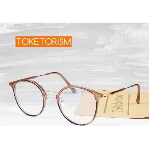 Toketorism Anti Blue Ray glasses Women Men Radiation Computer Glasses Plastic Titanium Frame