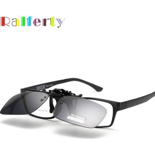 Ralferty Quality Polarized Clip On Sunglasses Men Sport Driving Night Vision Clip Anti UVA Sun Glasses Women Oculos Gafas De Sol