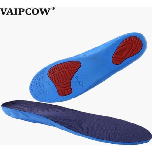 Unisex PU Athletic Comfort Insoles with Shock Absorption Pads Daily Wear Work Shoes Arch Support Insole Orthotic Insoles