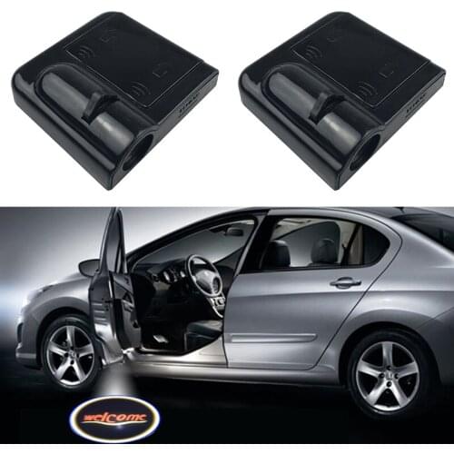 1pcs Universal Wireless Car Door Led Welcome Laser Projector Logo Ghost Shadow Light Car Door Night Light Kits Car Accessories