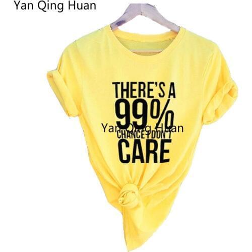 Yan Qing Huan 2019 Summer New Fashion Tees Casual Letter Round Neck Large Size S-5xl Cotton Shirt Short-sleeved Womens T-shirt