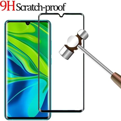 Tempered Glass for Samsung Galaxy Note 10 Pro + S20 Ultra S20 Plus Screen Protector Protective Glass Curved Edge Full Cover
