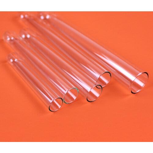 10pcs/lot 15mm*150mm 18ml Glass Test Tube Round Bottom Laboratory Supplies High Temperature Resistant Tube Free Shipping