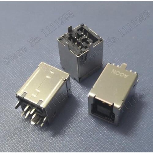 10pcs/lot 3.0 USB Jack Type B Female Port PCB DIP Socket for Mobile Hard disk Printed Circuit Board Surface Mount Connector 9pin