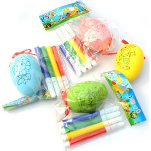 FunPa 10Pcs Easter Eggs 40Pcs DIY Painting Pens Easter Eggs Set Children Mini DIY Easter Eggs Fake Eggs Ester Decorations New