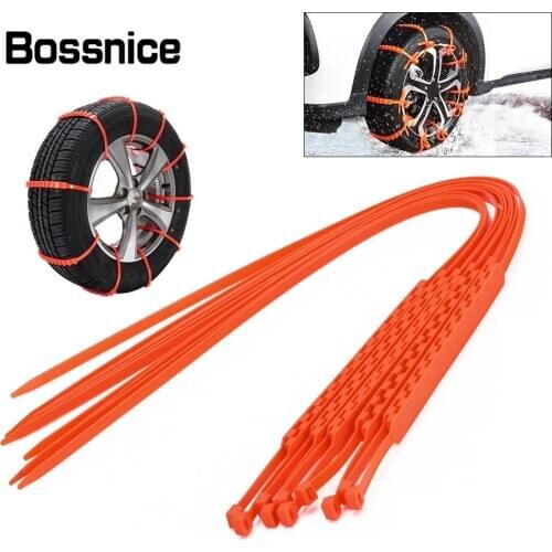 5Pcs/5Pcs Tire Wheel Chain Anti-slip Emergency Snow Chains For Ice/Snow/Mud/Sand Safe Driving Truck SUV Accessories Snow Shovel