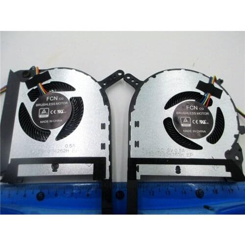 CPU GPU cooling fan for ASUS FX705 FX705G FX705GM FX86 FX86SM FX505 FX505D FX505DU 17.3 FM1U DFS5K12304363H FM1V DFS5K12114262H