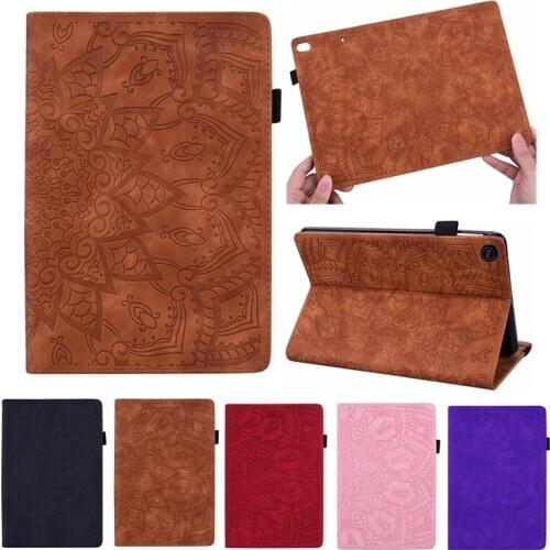 For Funda Galaxy Tab A 2016 Case Smart Vintage Embossed Cover Funda Tablet for Samsung Galaxy Tab A A6 10.1 T580 SM-T585