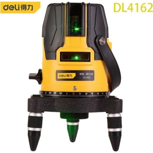 Deli DL4162 Three-Line Level 360° Fine-Tuning Automatic Anping Dry Battery And Lithium Battery Dual Mode Touch Button