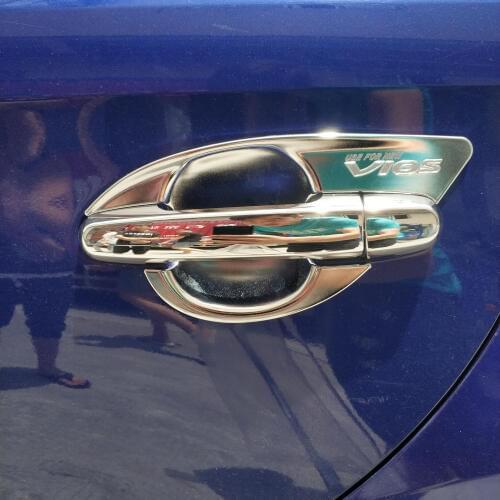 For Toyota Vios Yaris ATIV 2014 2015 2016 door handle bowl cover ABS Chrome Accessories Stickers Car Styling