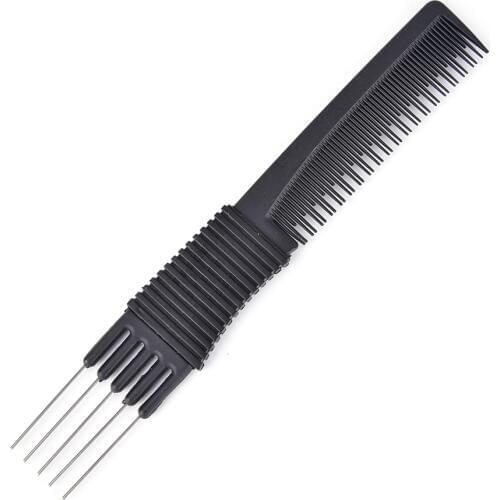 Double Ends 2 in 1 Hair Color Combs Plastic Metal Hair Dye Coloring Brushes Comb Barber Salon Tint Hairdressing Styling Tools