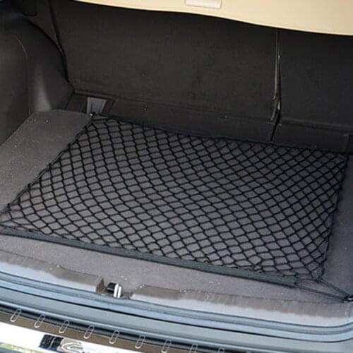 The car trunk storage elastic net has 4 hooks for fiat 500 stilo ducato palio bravo doblo grande punto linea freemont