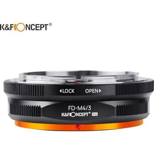 K&F CONCEPT FD-M4/3 FD Lens to M43 MFT Camera mount Adapter for Canon FD to M4 3 Olympus PEN and Panasonic Lumix Cameras