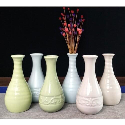 Ceramic Crafts Vase Simple Creative European Classical New Home Decoration Succulent Pot Pots for Plants Flower Pots