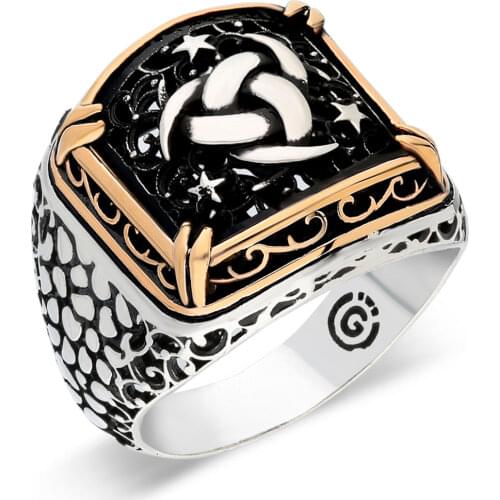 Sterling Silver Ring 925 For Men Real Pure Patterned Unique Design 8 Variations Stamped High Quality Turkish Jewelry