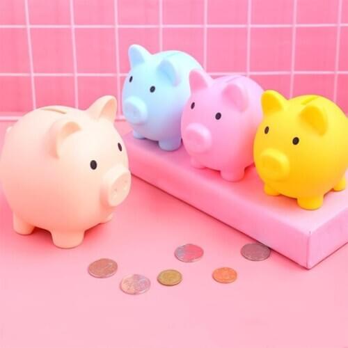 Cartoon Pig Money Boxes Piggy Bank Children Toy Birthday Christmas New Year Gift Home Decor Money Saving Boxes Coins Storage Box