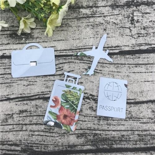 Travel Metal Cutting Dies for DIY Scrapbooking Album Paper Cards Decorative Crafts Embossing Die Cuts