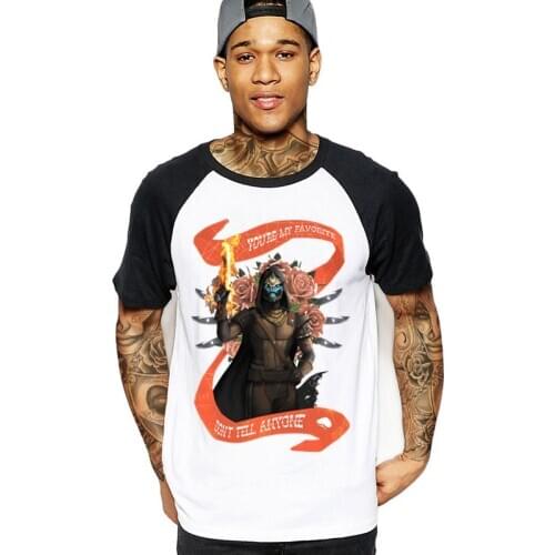 2020 fashion Destiny 2 Forsaken Cayde 6 Men game print T-Shirt white black big EUR size 3xl cotton male t-shirts clothing tshirt