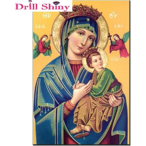Drill Shiny Diamond embroidery religion bead Cross Stitch kits DIY diamond painting fashion religion stickers wall art painting