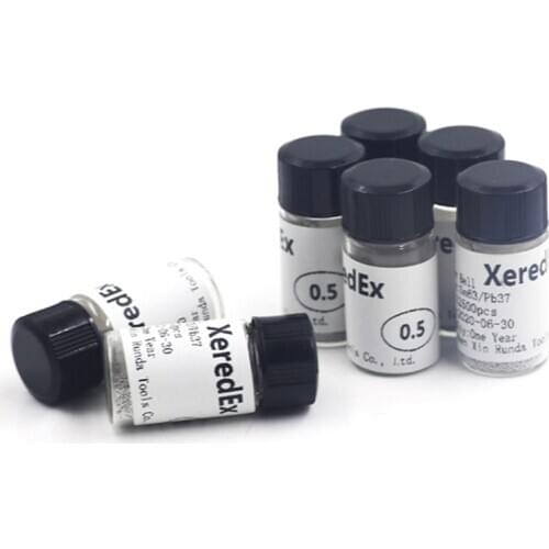 TOP 7 Bottles of 12.5K 0.25/0.3/0.35/0.4/0.45/ 0.5/0.6mm Soldering Ball Lead Solder Ball Set for BGA Reballing Stencil