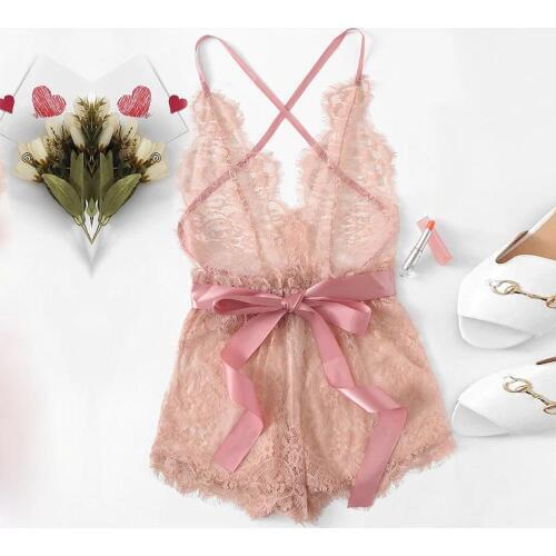 Sexy Lingerie Sexy Underwear Erotic Babydoll Women Porno Sex Lenceria Mujer Baby Doll Backless Sleepwear Nightdress With Belt