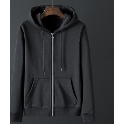 2020 New Spring Autumn Men Casual Cotton Sweatshirt Fashion Mens Zipper Hoodie Male Hoodies Jacket