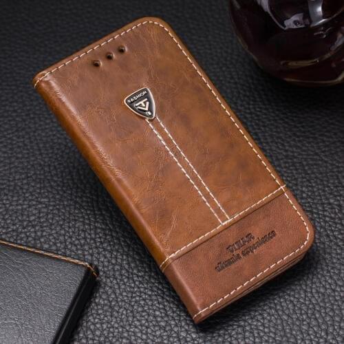 VIJIAR New style Inside collect metal sign sell well high-end flip leather cell phone back cover 5.0'For Leagoo Elite 4 case