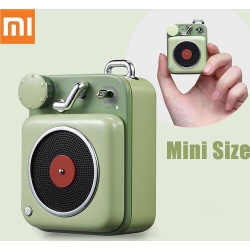 Original Xiaomi Mijia Atomic Record Player B612 Mini Portable Speaker Bluetooth Intelligent Audio Pocket Smart Speaker Music