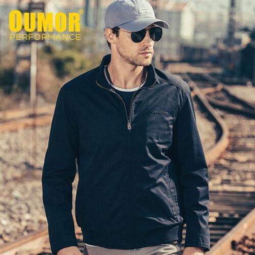 Oumor Men Brand New Casual Army Cotton Washed Jacket Coat Trench For Mens Autumn Air Force Cargo Outwear Vintage Jackets Men 5XL