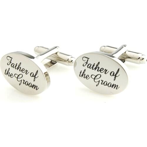 Oval Wedding Cufflinks,Father of the Groom,Father of the Bride,Groomsman,God Father