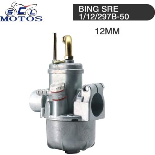 Sclmotos- BING SRE 12mm Bing Style Carb Motorcycle Carburetor Fit for Puch ZUNDAPP Moped Sears Free Spirit Penny Pinto Murray