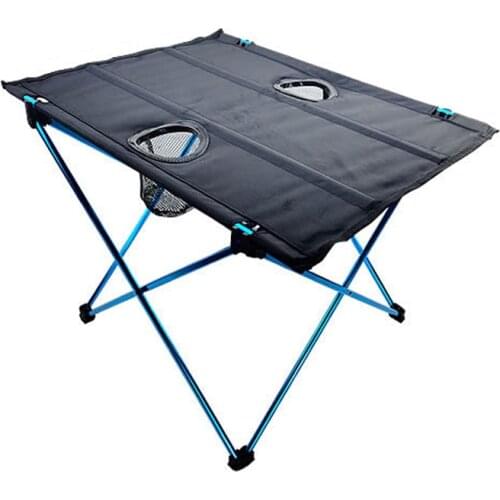 Outdoor Aluminum Alloy Folding Table Oxford Cloth Portable Durable Camping Picnic Fishing Desk Lightweight Patio Tea Table
