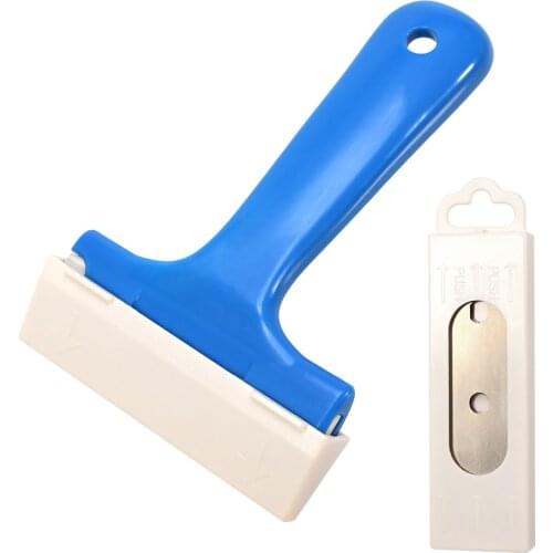 EHDIS Long Handle Scraper Blades Floor Tile Adhesive Removal Ceramic Cleaning Shovel Glass Wall Clean Stickers Stripping Tool