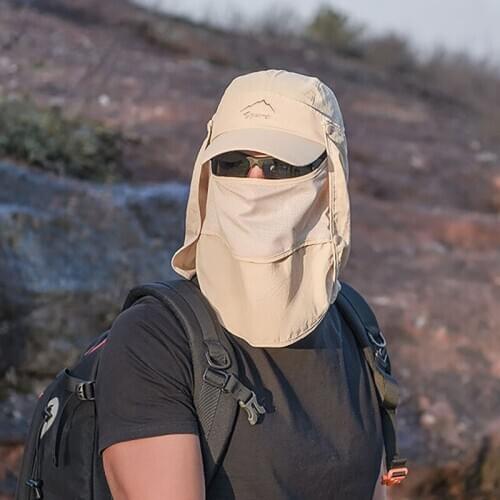 Outdoor Flap Caps Quick Dry 360 Degree Protection Sunshade Breathable Water Resistant Ear Neck Cover Sports hat