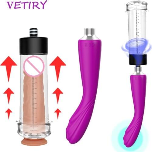 Vacuum Dick Extender Penis Enlargement Increase Length Enlarger Sex Toy Male Penis Train Electric Penis Pump Dildo Vibrator