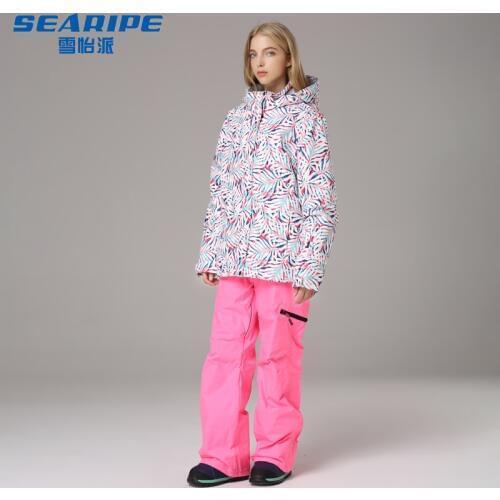Waterproof Ski Suit Women Ski Jacket Pants Female Winter Outdoor Skiing Snow Snowboard Jacket Pants Snowboard Sets