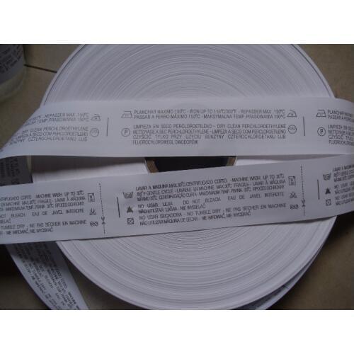 200Pcs Stock Double Side Printed Care Labels Garment Instruction Label General Water Wash Tags Accepted Customized Logo