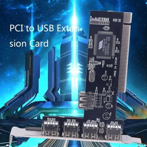 4 Ports PCI-E to USB 2.0 HUB PCI Express Expansion Card Adapter Converter USB2.0 New Free Drive 5