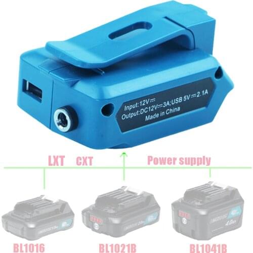 BL1021B Adapter Component SKD Converter for Makita 12V 10.8V Lithium Battery USB Device Mobile Phone Power Supply BL1041B BL1016