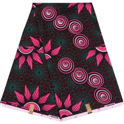 Ankara African Polyester Wax Prints Fabric 2019 new Bintareal wax High Quality 6 yards African Fabric for Party Dress