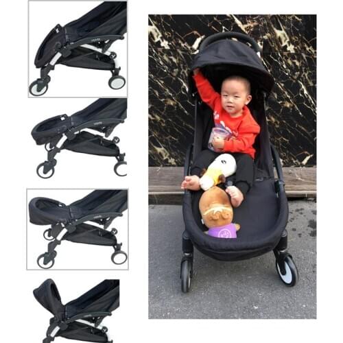 Yoya Stroller Adjustable Seat Extend Board Footboard and PU Seam Armrest Front Bumper For Babyzen Yoyo Stroller Accessories