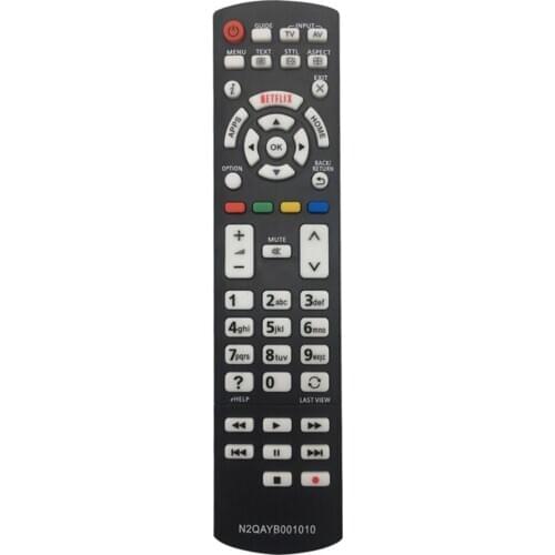 ALLOYSEED Mini Replacement for Panasonic N2QAYB001010 N2QAYB001011 Remote Control Silver